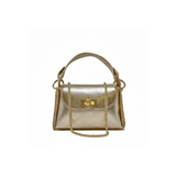 Bamboo Clasp Crossbody Bag, Gold