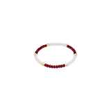 Gameday Flirty Presence Bracelet - Maroon - White