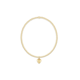 Classic Gold 2mm Bracelet - Love Plush Small Gold Charm