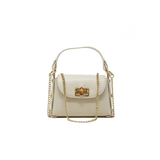 Bamboo Clasp Crossbody Bag, Ivory