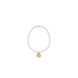 Classic Pearl 3mm Bead Bracelet, Inspire Love Small Charm