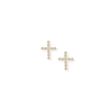 Legacy Cross Stud Earrings, Gold
