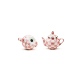 Rosy Check Teapot Salt & Pepper Set