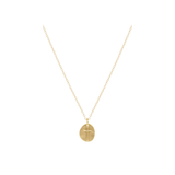 16" Necklace Gold, Inspire Small Gold Charm