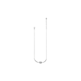 Interlok Single Knot Necklace, Silver