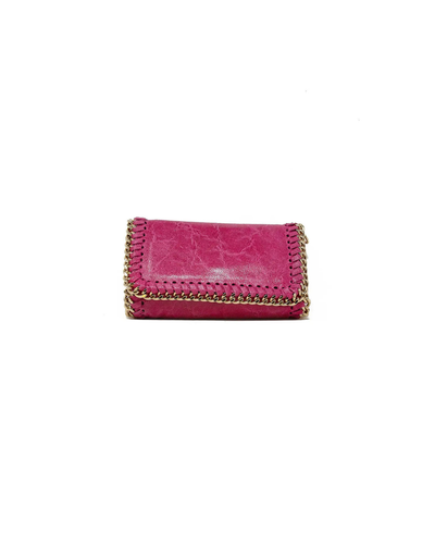 Fold Over Crossbody Bag, Hot Pink