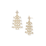 Oh Christmas Tree Earrings, Gold