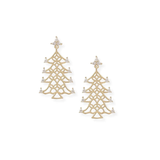 Oh Christmas Tree Earrings, Gold