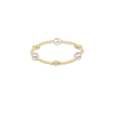 Signature Cross Admire Pearl Pattern 3mm Bead Bracelet
