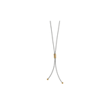 Interlok Twist Two Tone Lariat Necklace