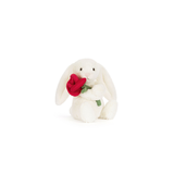 Cream Bunny with Rose