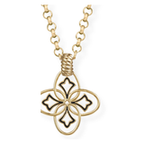 Heritage Pendant Necklace, Gold/Black