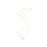 Ari Heart Letter Short Pendant Necklace, Gold