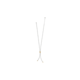 Interlok Twist Two Tone Lariat Necklace