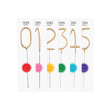 Big Golden Sparkler Number Wand