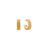 Berry Vine Small Hoop Earrings, Gold