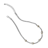 Meridian Necklace, Two Tone