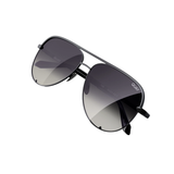High Key Extra Large Sunglasses, Black Frame/ Fade Polarized Lens