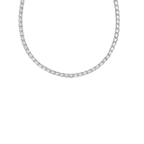 Bella Tennis Necklace, Silver