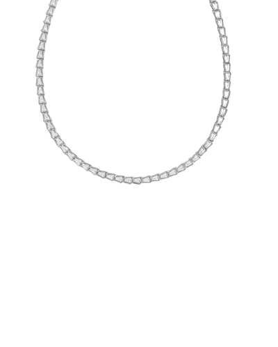Bella Tennis Necklace, Silver