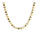 Rainbow Tennis Necklace, Shades of Jade