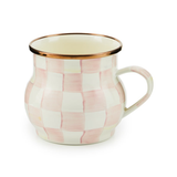 Rosy Check Enamel Mug