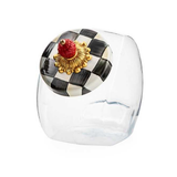 Sweets Jar with Courtly Check Enamel Lid