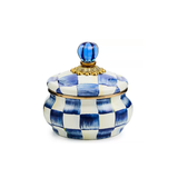 Royal Check Squashed Pot