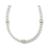 Meridian Petite Pearl Station Necklace