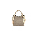 Gianna Suede Bag, Taupe