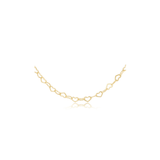 15" Choker Love Chain, Gold