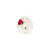 Cream Bunny with Rose