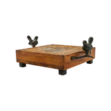 Las Golondrina Charola w/ 2 Birds Cast Iron