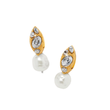 Trust Your Journey Pearl Drop Earrings