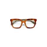 Fanfare Glasses, Blonde Tortoise/Green