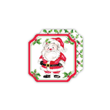 Santa in Red Suit Die-Cut Coaster