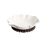 Florece Tray W/ Waxcast Iron Beaded Stand