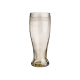 Milpa Michelada Clear Glass w/ Laurel Engraved