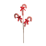 29" Red and Tan Peppermint Spray