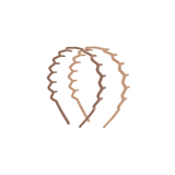 Recycled Plastic Zig Zag Headband 2pc, Neutral