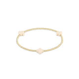 Signature Cross 2mm Gold Bracelet - Off-White