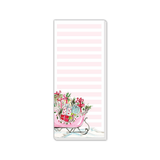 Pink Sleigh Full of Presents Skinny Notepad