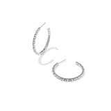 Fate Hoop Earring, Silver