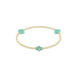 Signature Cross 2mm Gold Bracelet - Mint
