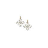 Heritage Mini Drop Earrings, Gold/Silver