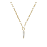 Fate Short Pendant Necklace, Gold