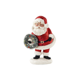Red Glitter Santa w/ Wreath