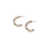 Meridian Petite Station Hoop Earrings