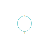 Hope Classic Turquoise Bracelet - Signature Cross Small Gold Charm