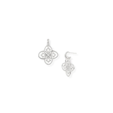Heritage Mini Drop Earrings, Silver